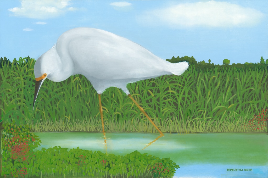 Egret - Oil on canvas – 24” x 36”